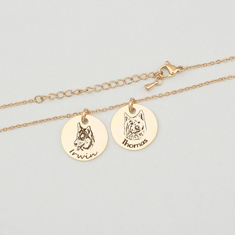 Custom Engraved Pet Necklace - Wear It Forever