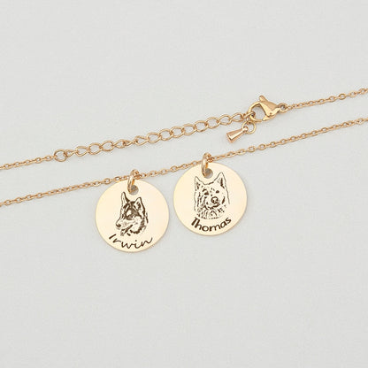 Custom Engraved Pet Necklace - Wear It Forever